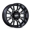 22" Moto Metal MO810 Legacy 22x9 8x6.5 1mm Gloss Black Machined Wheel Truck Rim Offroad