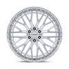 Set 4 24" Niche NC288 Genoa 24x10 6x5.5 20mm Gloss Silver Machined Face Wheels