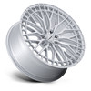 Set 4 22" Niche NC288 Genoa 22x10 6x5.5 20mm Gloss Silver Machined Face Wheels