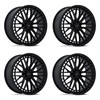 Set 4 24" Niche NC288 Genoa 24x10 6x5.5 20mm Gloss Black Wheels Truck SUV Rims