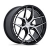 22" Niche NC286 Riviera 22x9 5x112 20mm Gloss Black Machined Face Car SUV Wheel Premium Luxury Rim