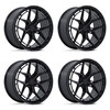 Set 4 22" Niche NC286 Riviera 22x9 5x120 27mm Gloss Black Luxury Car SUV Wheels Premium Rims
