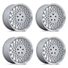 Set 4 18" Rotiform RC212 CJJ 18x10.5 5x120 25mm Gloss Silver Machined Lip Wheels Luxury Sedan Coupe Car Rims