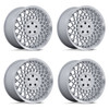 Set 4 18" Rotiform RC212 CJJ 18x8.5 5x4.5 22mm Silver Machined Lip Sedan Wheels Luxury Coupe Car Rims