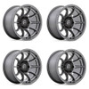 Set 4 Fuel D793 Variant 20x9 6x5.5 Matte Gunmetal Wheels 20" 1mm Rims