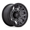 Set 4 Fuel  D825 Traction 20x10 8x170 Matte Gunmetal Black Ring Wheels 20" -18mm