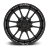 Set 4 22" Fuel D760 Clash 22x12 6x5.5 Gloss Black Wheels -44mm Lifted Truck Rims