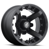 Set 4 Fairway Alloys FA138 Battle 12x7 4x4.0 Matte Black Wheels 12" -47mm Rims