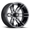 Set 4 Fairway Alloys FA140 Flex 14x6.5 4x4.0 Dark Tint Wheels 14" -20mm Rims