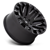 Set 4 Fuel D828 Quake 20x10 5x5 Gloss Black Milled Wheels 20" -18mm Rims