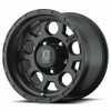 Set 4 KMC KM522 Enduro 15x7 5x4.5 Matte Black Wheels 15" -6mm Rims