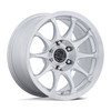 Set 4 17" Black Rhino BR038 Ronin 17x8.5 6x4.5 25mm Gloss Silver Machined Face Wheels Offroad Rims