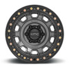 Set 4 KMC KM236 Tank Beadlock 17x9 8x170 Anthracite Wheels 17" -38mm Rims