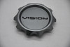 Vision Gunmetal Wheel Center Cap Hub Cap C353-65V-EC 3.5" End cap - logo plate only