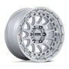 Set 4 17" KMC Km556 Crux Gloss Silver W/ Machined Face 17x8.5 Wheels 6x135 0mm Rims