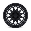 Set 4 17" KMC KM556 Crux 17x8.5 5x5 (5x127) 0mm  Blackout Offroad Truck Wheels