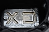 XD844 8 lug gloss black wheel center cap 6.75 inch