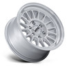 17" KMC KM733 Impact FFT 17x8.5 6x135 0mm Gloss Silver Machined Face Offroad Rim Truck SUV Wheel