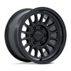 Set 4 17" KMC KM733 Impact FFT 17x8.5 6x5.5 0mm Matte Black Truck SUV Wheels Rims Offroad