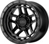 Set 4 KMC KM540 Recon 17x9 5x5 Satin Black Wheels 17" -12mm Rims