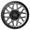 Set 4 KMC KM535 Grenade Off-Road 17x9 6x135 Gray Black Wheels 17" -12mm
