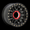 Set 4 KMC Powersports Ks235 Grenade Beadlock 15x7 4x137 Black Wheels 15" 10mm