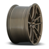 Set 4 Niche M222 Dfs 17x8 5x112 Matte Bronze Wheels 17" 40mm Rims
