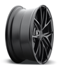 Set 4 Niche M117 Misano 20x10.5 5x4.5 Matte Black Wheels 20" 30mm Rims