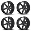 Set 4 Niche M230 Future 22x9.5 6x135 Gloss Black Wheels 22" 30mm Rims For Ford