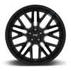 Set 4 Niche M224 Gamma 22x9 5x115 Gloss Black Wheels 22" 15mm Rims