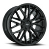 Set 4 Niche M224 Gamma 22x9 5x115 Gloss Black Wheels 22" 15mm Rims