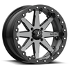 Set 4 MSA Offroad M21 Lok Beadlock 14x7 4x137 Charcoal Tint Wheels 14" 0mm Rims