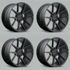 Set 4 Niche M117 Misano 19x8.5 5x4.5 Matte Black Wheels 19" 45mm Rims