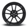 Set 4 20" Niche M223 DFS 20x9 5x115 Gloss Black Wheels 18mm Rims