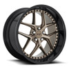 Set 4 20" Niche 1PC M227 Vice 20x10.5 Bronze Black Bead Ring 5x112 Wheels 40mm