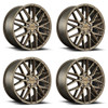 Set 4 Niche M191 Gamma 20x10.5 5x112 Matte Bronze Wheels 20" 27mm Rims