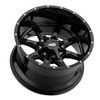 Set 4 17" Moto Metal MO970 17x8 5x5 5x5.5 Gloss Black Milled Lip Wheels 0mm Rims