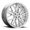 Set 4 Niche M249 Gamma 18x8 5x120 Chrome Wheels 18" 40mm Rims