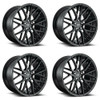 Set 4 Niche M190 Gamma 19x8.5 5x4.25 Matte Black Wheels 19" 40mm Rims