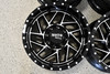 Set 4 Moto Metal MO985 Breakout 16x8 5x4.5 Gloss Black Machined Wheels 16" -6mm