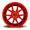Set 4 Niche M186 Misano 20x10 5x120 Candy Red Wheels 20" 40mm Rims