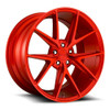 Set 4 Niche M186 Misano 20x10 5x120 Candy Red Wheels 20" 40mm Rims