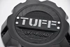 Tuff T17 5x150 matte black center cap installed on compatible wheel