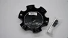Vision 351 Flow 6 Lug Satin Black Wheel Center Cap Black Logo C354SBD-6V 5.5" fits 6x5.5 6x135 Wheels