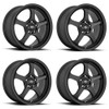 Set 4 Motegi MR131 18x9 5x4.5 Satin Black Wheels 18" 35mm Rims