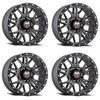 Set 4 18" Mamba 597MG M25 18x9 Wheels 5x5 -12mm Lifted Rims