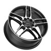 16" Motiv 434MB Matic Machined Black 16x7.5 Wheel 5x4.5 5x120 +40mm Rim