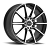 Set 4 18" Motiv 431MB Elicit 18x7.5 Machined Black Wheels 5x112 5x4.5 40mm Rims