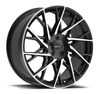 Set 4 20" Motiv 430MB Maestro 20x8.5 Machined Black Wheels 5x108 5x4.5 40mm Rims