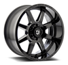 20" Gear Off Road 762BM Pivot Gloss Black Milled 20x10 Wheel 6x5.5 Rim -19mm